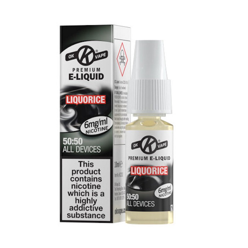 OK Vape Liquorice | 50:50 E-Liquid
