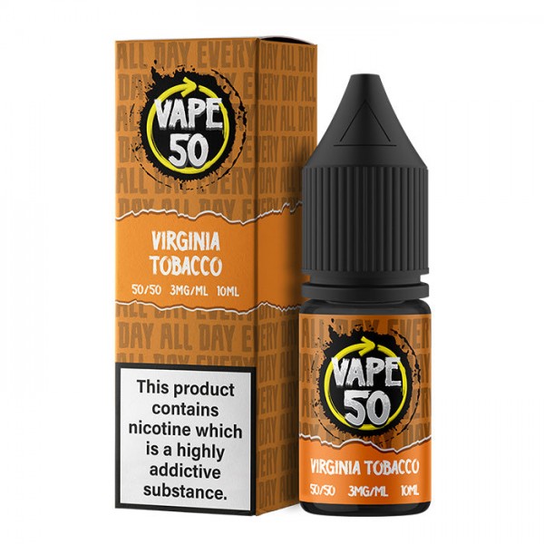 Vape 50 Virginia Tobacco 10ml E-Liquid
