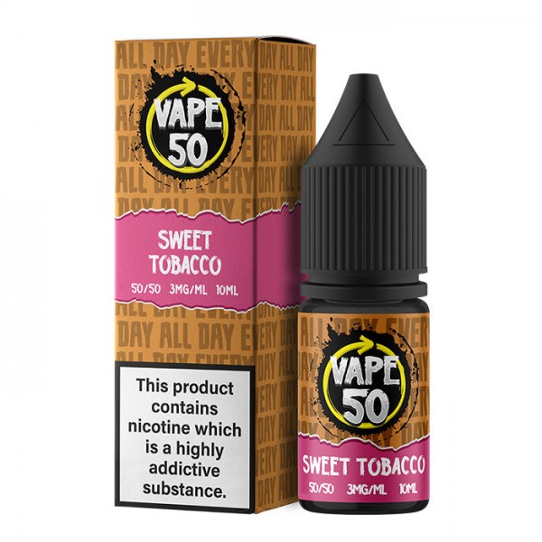 Vape 50 Sweet Tobacco 10ml E-Liquid