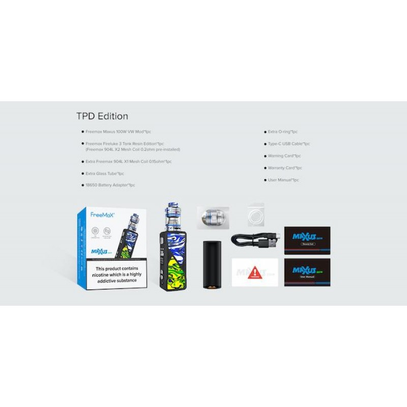 Freemax Maxus 100W Vape Kit | Fireluke 3 Sub Ohm Kit | UK RCIG STORE