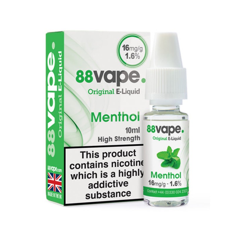 88Vape Menthol 10ml E-Liquid | £1 Vape Juice