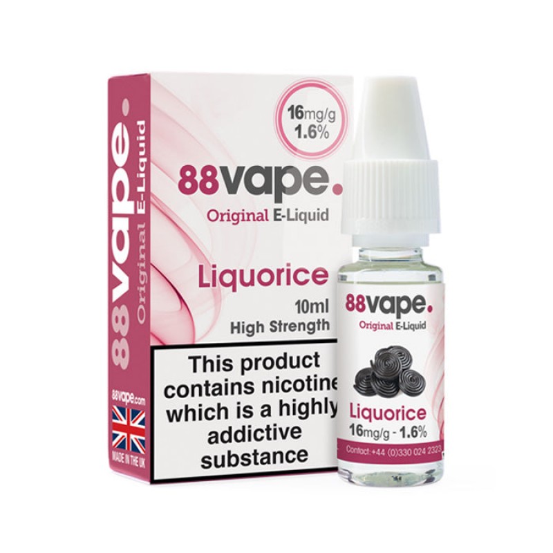 88Vape Liquorice 10ml E-Liquid | £1 Vape Juice