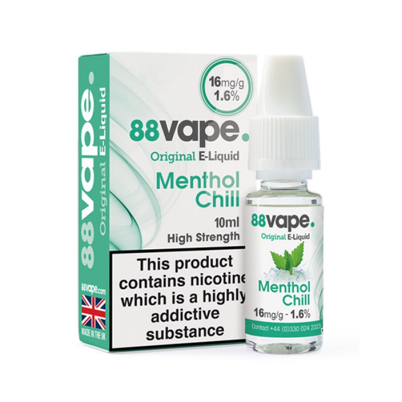 88Vape Menthol Chill 10ml E-Liquid | £1 Vape Juic...