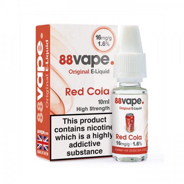 88Vape Red Cola 10ml E-Liquid | £1 Vape Juice