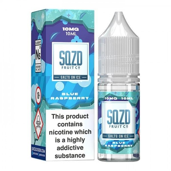 SQZD On Ice - Blue Raspberry Nicotine Salt E-liqui...