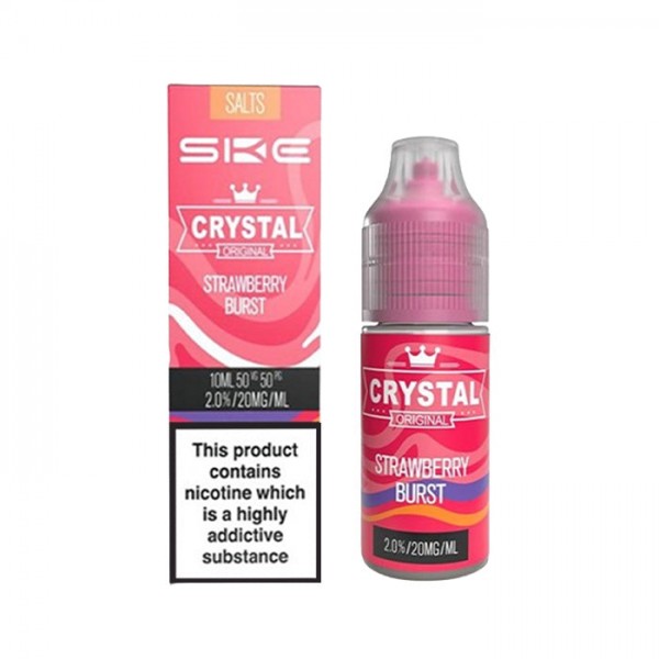 SKE Crystal Strawberry Burst 10ml Nic Salt E-Liqui...
