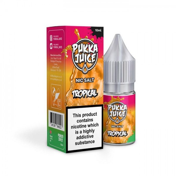 Pukka Juice Tropical 10ml Nicotine Salt E-Liquid