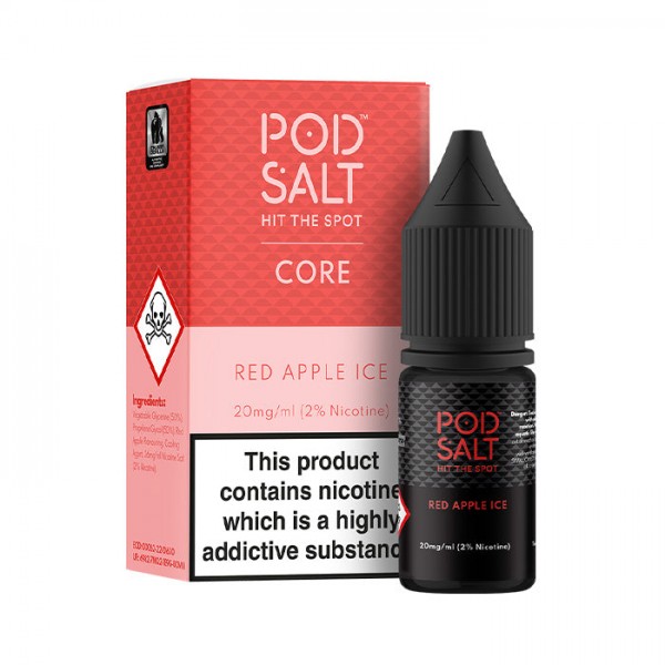 Pod Salt Red Apple Ice 10ml Nic Salt E-Liquid