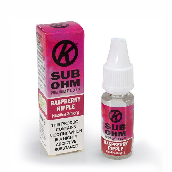 OK Sub Ohm E-Liquid - Raspberry Ripple 10ml