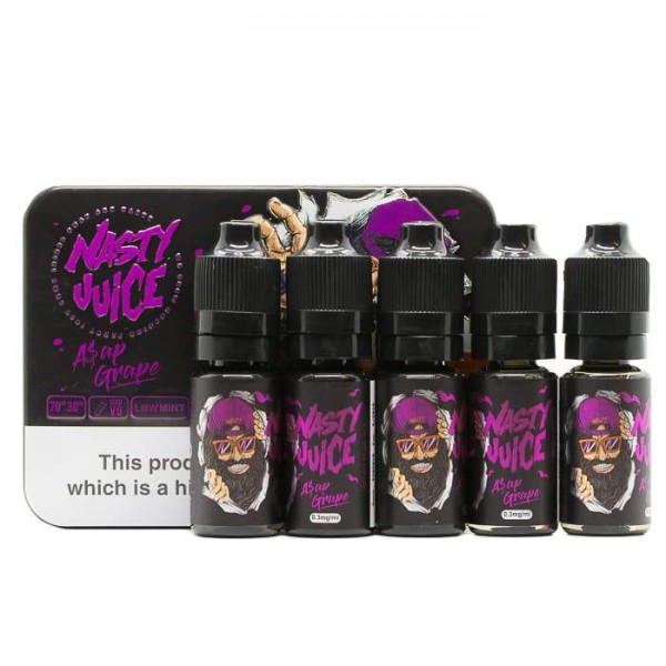 Nasty Juice - A$AP Grape E-Liquid 5 x 10ml Pack