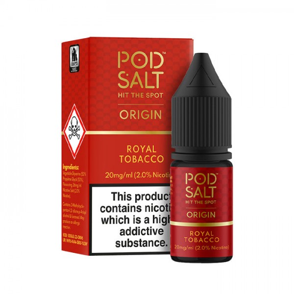 Pod Salt Origin Royal Tobacco 10ml Nicotine Salt E...