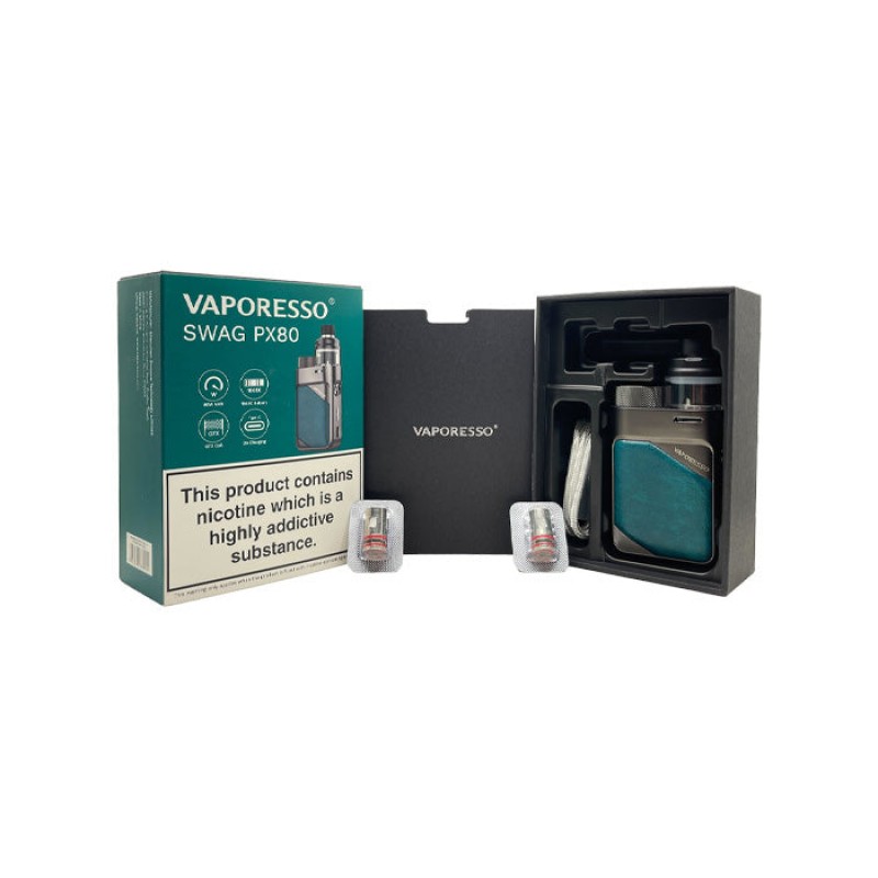 Vaporesso Swag PX80 Vape Kit | Free E-Liquid & UK Delivery