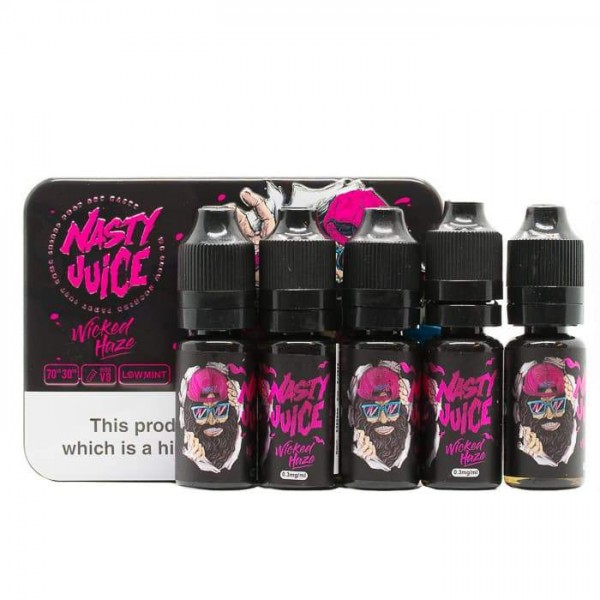 Nasty Juice - Wicked Haze E-Liquid - 5 x 10ml Pack...