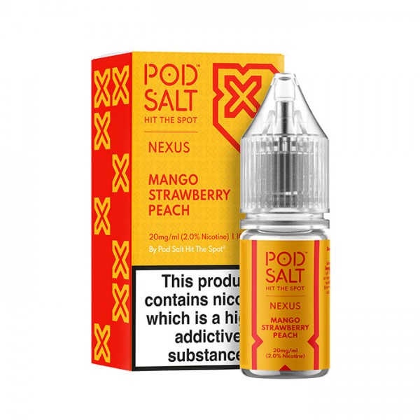 Nexus Mango Strawberry Peach 10ml Nicotine Salt E-...