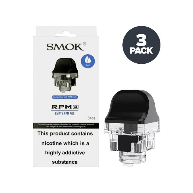 Smok RPM 4 Empty Replacement Pods | 3 Pack
