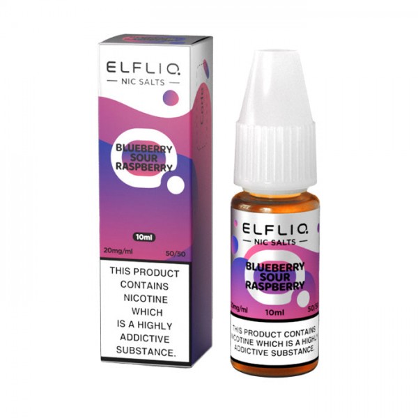 ELFLIQ Blueberry Sour Raspberry 10ml Nicotine Salt...