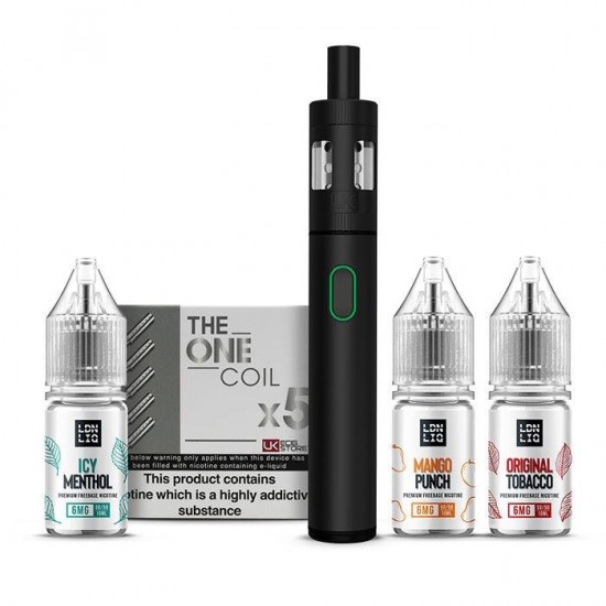 The UK ECIG STORE The One Kit plus UK ECIG STORE Nicotine Tester Pack