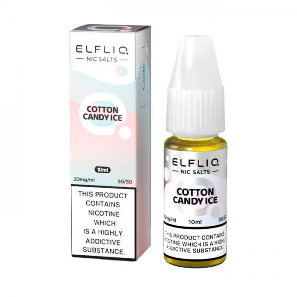 ELFLIQ Cotton Candy Ice 10ml Nicotine Salt E-Liqui...