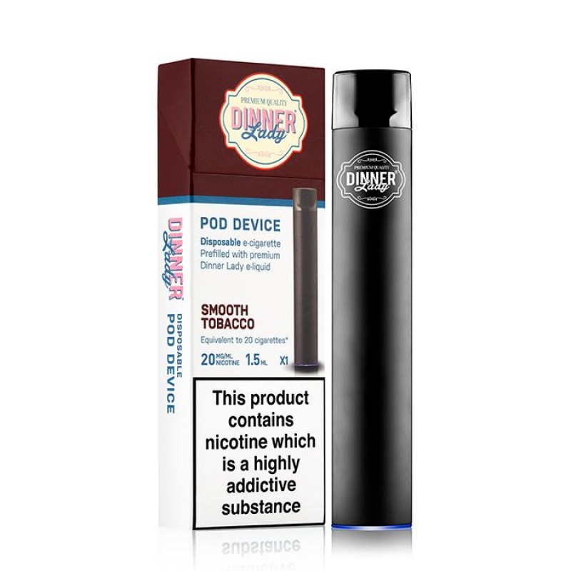 Dinner Lady Smooth Tobacco Disposable Pod Device