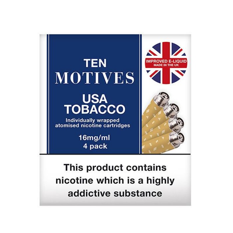 10 Motives USA Tobacco Refills | Pack of 4