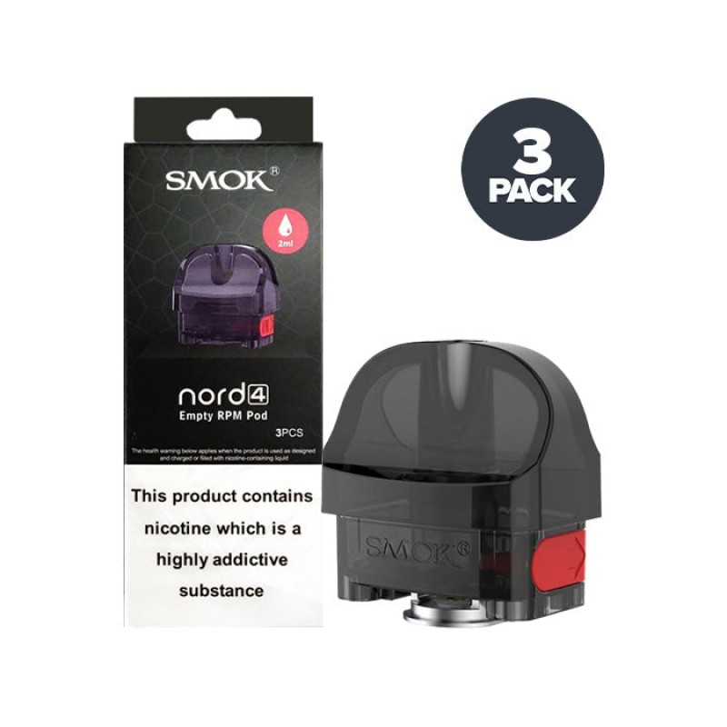 Smok Nord 4 Empty Replacement Pods | 3 Pack