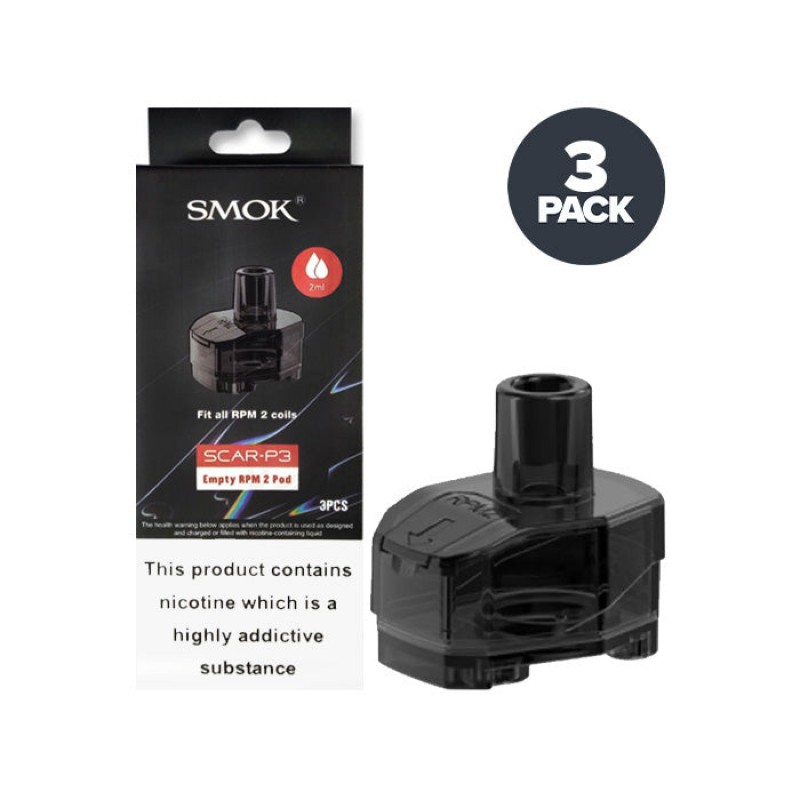Smok Scar P3 Empty Replacement Pods | 3 Pack