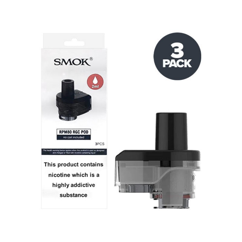 Smok RPM80 Empty Replacement Pods | 3 Pack